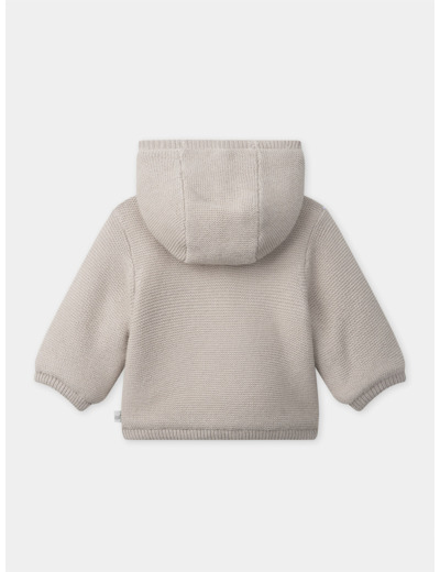 Veste à capuche en tricot