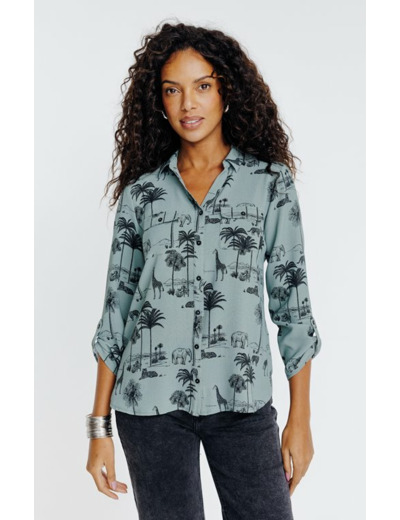 Chemise imprimé jungle