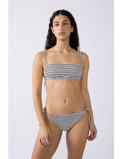 Culotte bikini ficelle bas de maillot à rayures,Culotte bikini ficelle bas de maillot à rayures;${refinementColor}