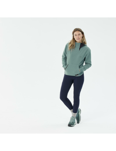 Sweat Polaire de randonnée - MH100 Hoodie - Femme