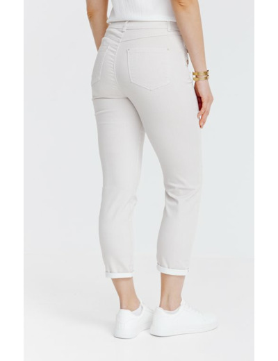 Pantacourt imprimé avec détails bouton