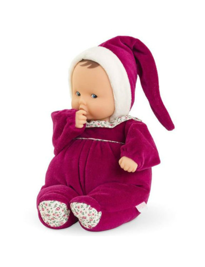 BABYPOUCE ROSE GRENADINE 28 CM - MON DOUDOU COROLLE