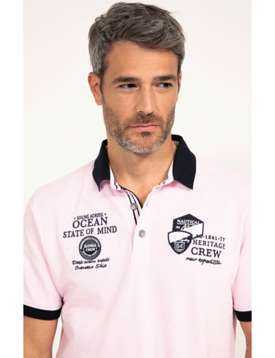 Polo manches courtes Pink