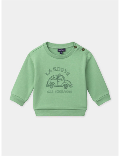 Sweat-shirt vert Bébé Garçon