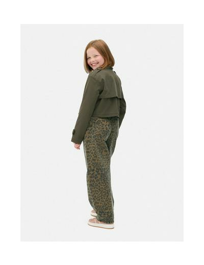 Trench court à boutonnage croisé