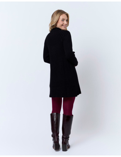 Robe courte unie NOIR