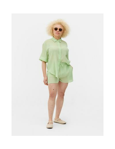 Short de plage froncé