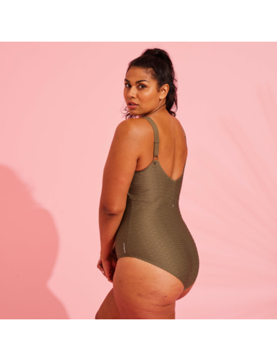 Maillot de bain 1 pièce Aquagym femme Romi Salento kaki