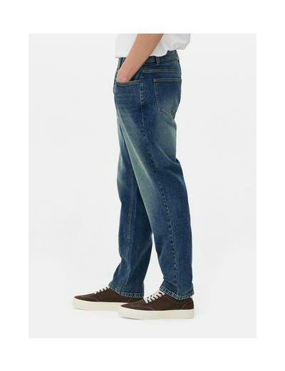 Jean droit à taille mi-haute