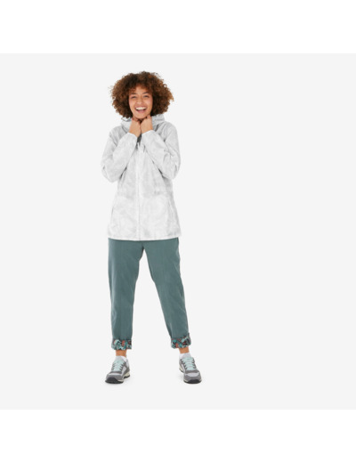 Veste coupe vent et déperlante de randonnée - Raincut Full Zip - Femme