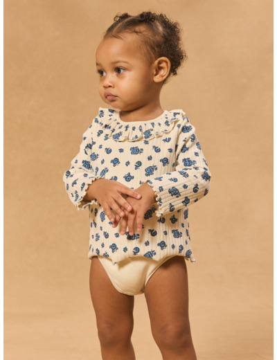 Body manches longues imprimé floral