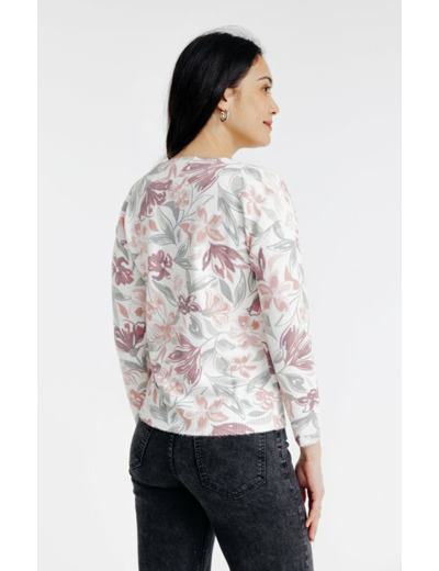 Pull imprimé fleurs