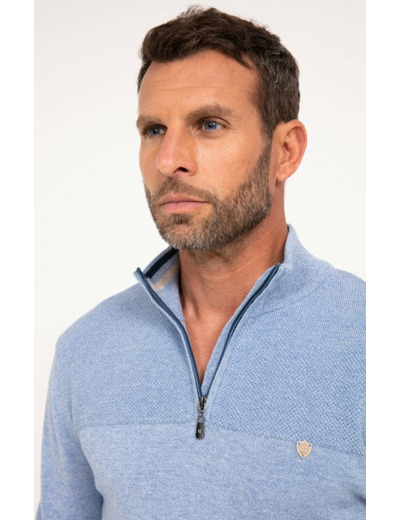 Pull col montant uni Contrast