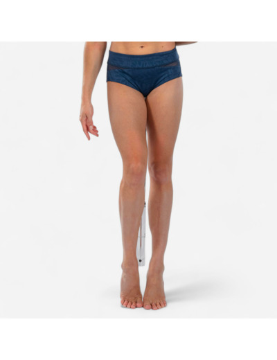Short de pole dance bleu à graphismes femme