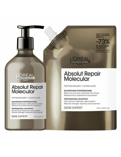 Duo recharge Absolut Repair Molecular + shampooing 500 ml