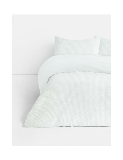 Housse de couette king size à texture gaufrée