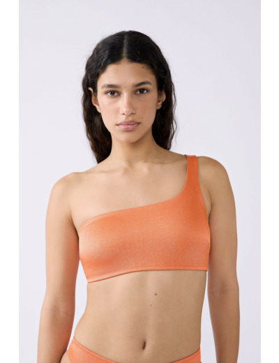Brassière asymétrique haut de maillot de bain,Brassière asymétrique haut de maillot de bain;${refinementColor}