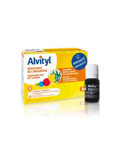 Alvityl Résistance De L'organisme Solution Buvable 8 Fioles De 10 Ml