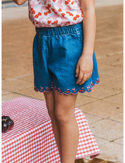 Short en jean large