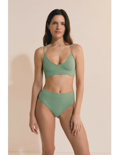 Soutien-gorge brassière col V,Soutien-gorge brassière col V;${refinementColor}