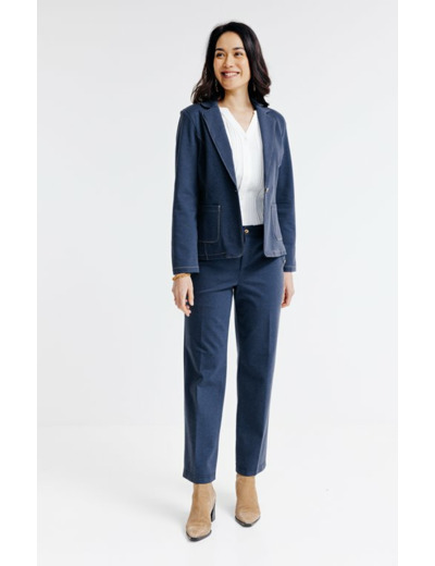 Blazer en maille doublée