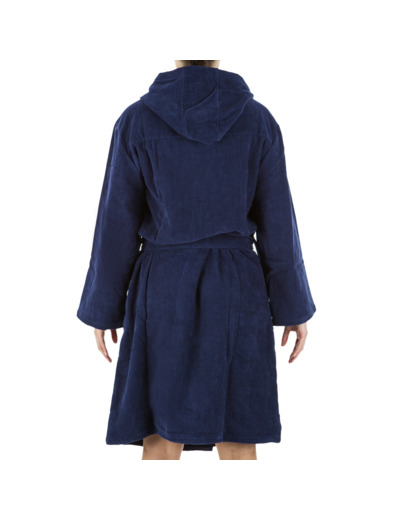 PEIGNOIR DE BAIN FEMME WATER POLO COTON EPAIS BLEU FONCE