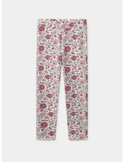 Legging imprimé fleuries Fille