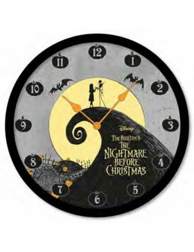 Pyramid International Horloge Murale - Nightmare Before Christmas, Jack & Sally