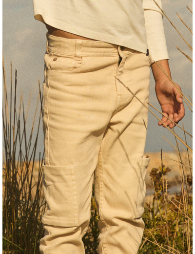 Pantalon Cargo Beige
