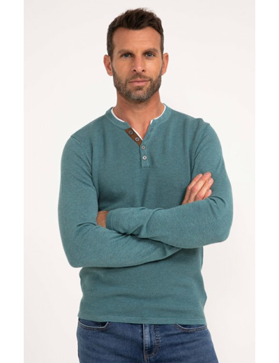 Pull col tunisien uni Jerti