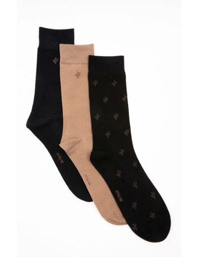 Lot De 3 Paires De Chaussettes Cactus