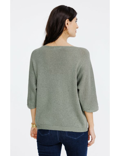 Pull avec patchs fleurs