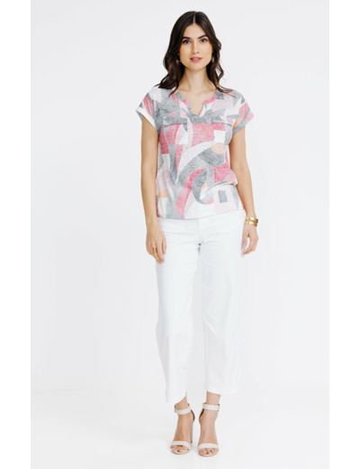Tee-shirt imprimé manches courtes
