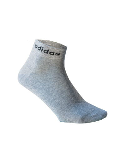 CHAUSSETTES DE SPORT ADIDAS MI-HAUTES NOIR BLANC GRIS LOT DE 3 (FINES)