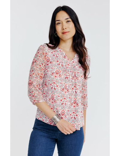 Tee-shirt imprimé manches 3/4