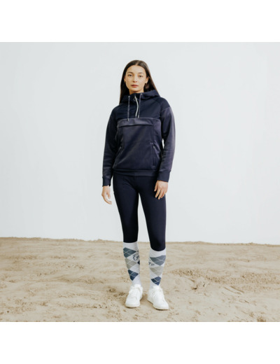 Sweat équitation chaud Femme - 900 bleu