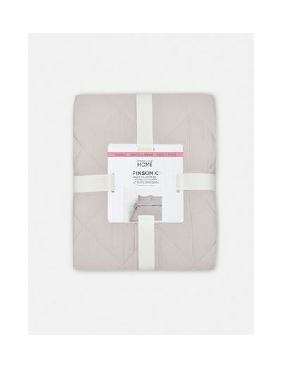 Parure de lit double matelassée en losanges