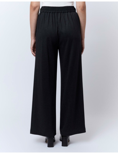 Pantalon long large pied de puce ANTHRACITE Femme