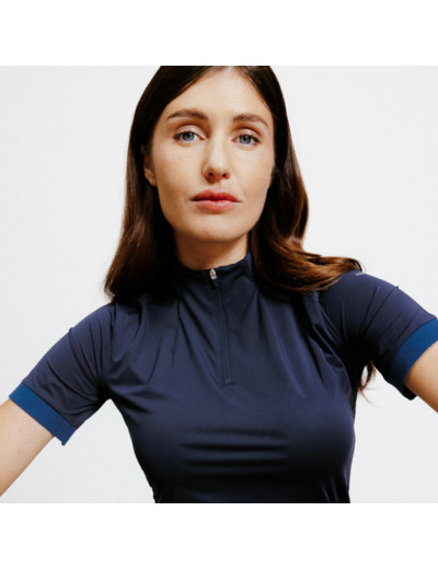 Polo équitation manches courtes Femme - Héritage marine