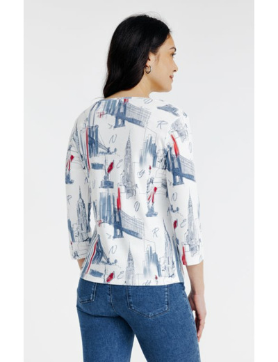 Tee-shirt imprimé manches 3/4