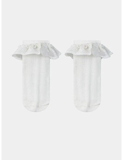 Chaussettes avec dentelle