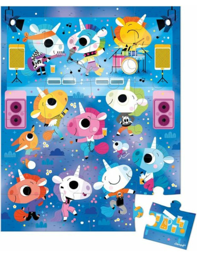 PUZZLE 24 PIÈCES CONCERT LICORNES