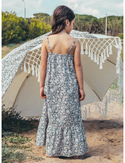 Robe longue à fleurs