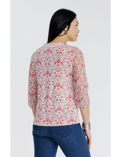 Tee-shirt imprimé manches 3/4