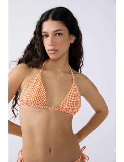Triangle haut de maillot imprimé,Triangle haut de maillot imprimé;${refinementColor}