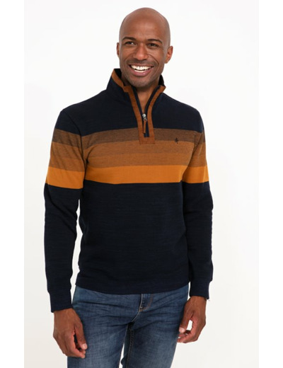 Polo Col Montant Bluesued