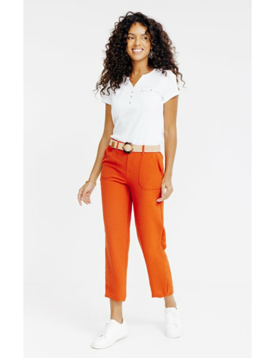 Pantalon fluide bouton coco
