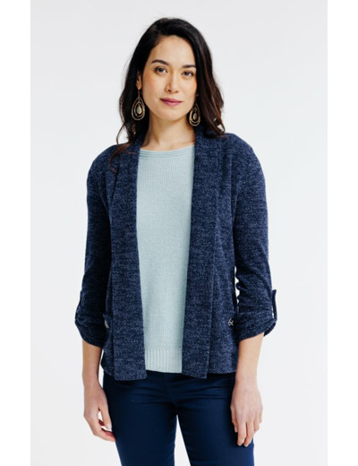 Cardigan manches retroussables