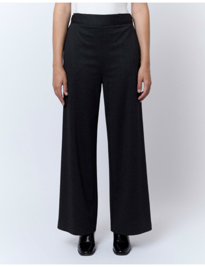 Pantalon long large pied de puce ANTHRACITE Femme