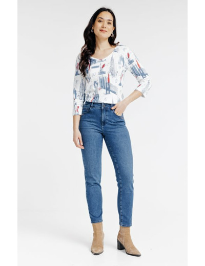 Tee-shirt imprimé manches 3/4